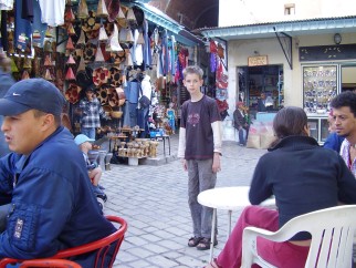 Het lijkt nu rustig, maar voor ons gevoel was het er altijd overvol in de winkelstraatjes.