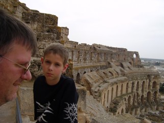 Vanaf de bovenring van het colloseum...