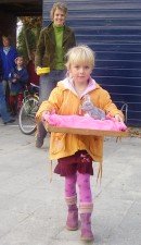 naar school voor een traktatie