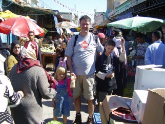 Een markstraatje in Tunis
