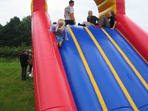 Spelen op het luchtkussen, omlaag