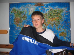 Met opdruk voor het voetbalveld