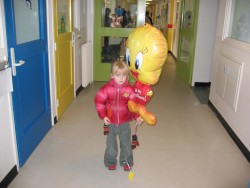 Klaar om naar huis te gaan