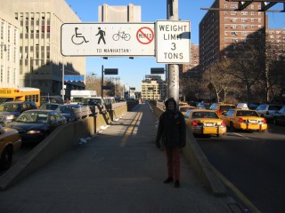 wandelen over Brooklyn Bridge