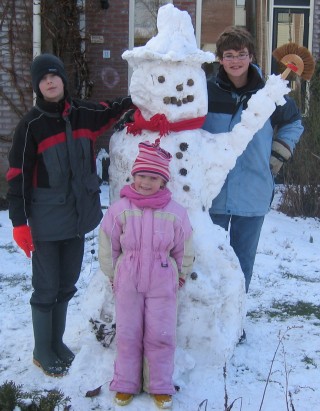 statieportret na de eerste sneeuwpop