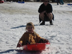 Terug lopen we over de normale weg