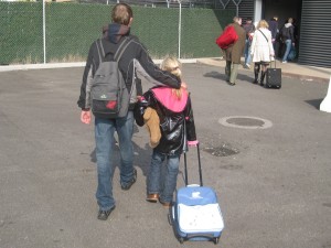 Aankomst in Itali� en nog een uurtje met de bus