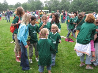 Verzamelen voor de intocht