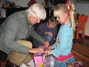 Het uitpakken van de rolschaatsen